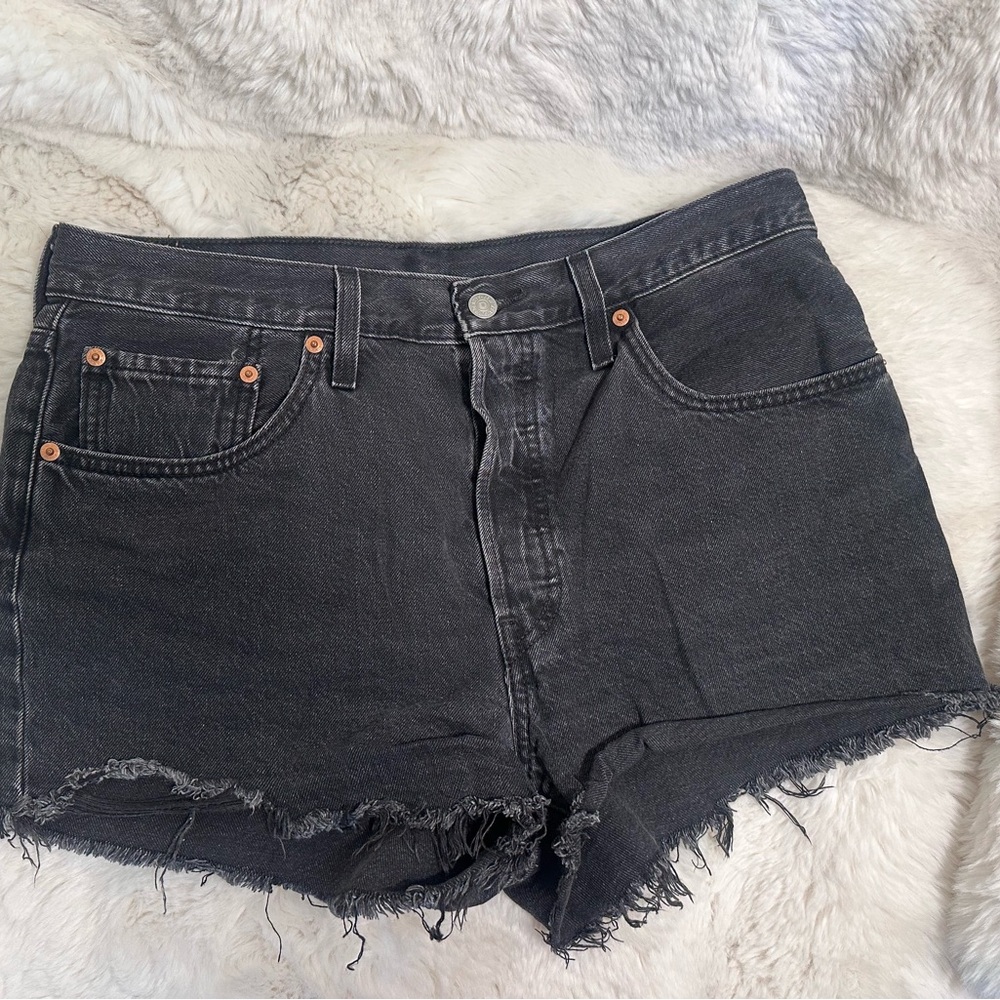 Levi’s Black Denim Women Shorts